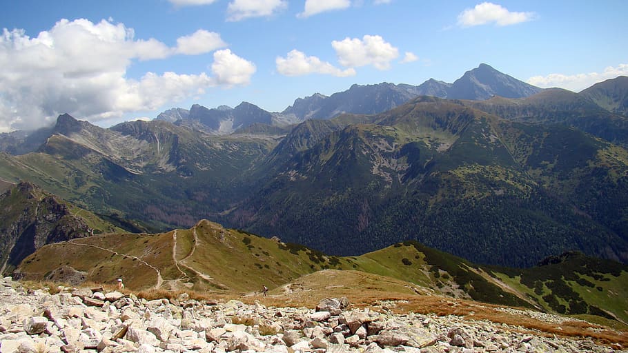 mountains, view, top view, landscape, tatry, the height of the HD wallpaper