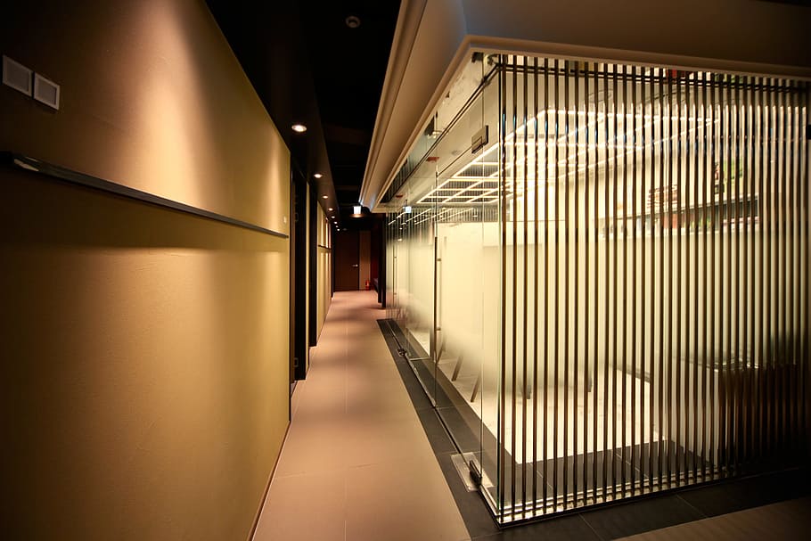 Hospital Design, Office Design, into exclusive, illuminated, corridor, HD wallpaper