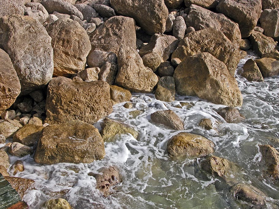 turkey, beach, rock, solid, water, rock - object, nature, no people HD wallpaper