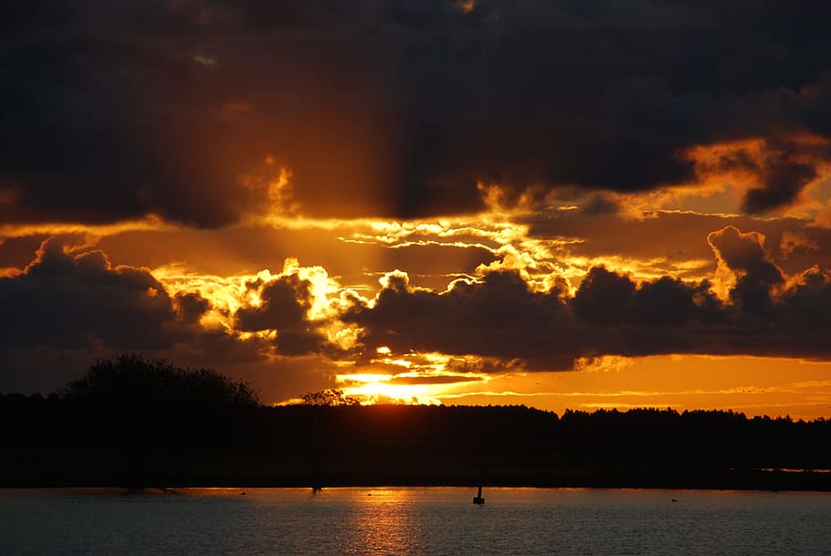 Sunset, Clouds, Sunrise, nature, scenics, beauty in nature HD wallpaper