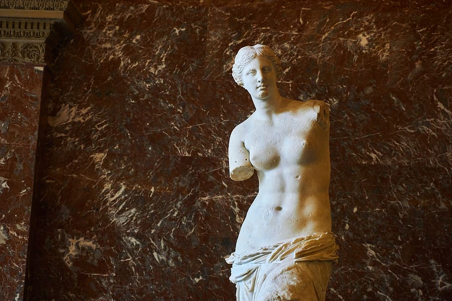 louvre, paris, statue, museum, france, art, sculpture, antiquity, HD wallpaper