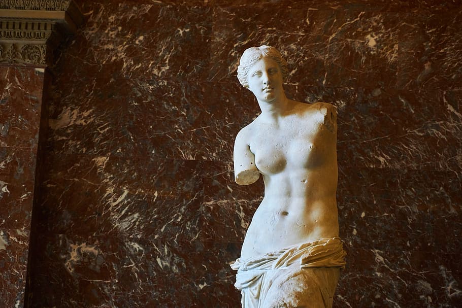 louvre, paris, statue, museum, france, art, sculpture, antiquity