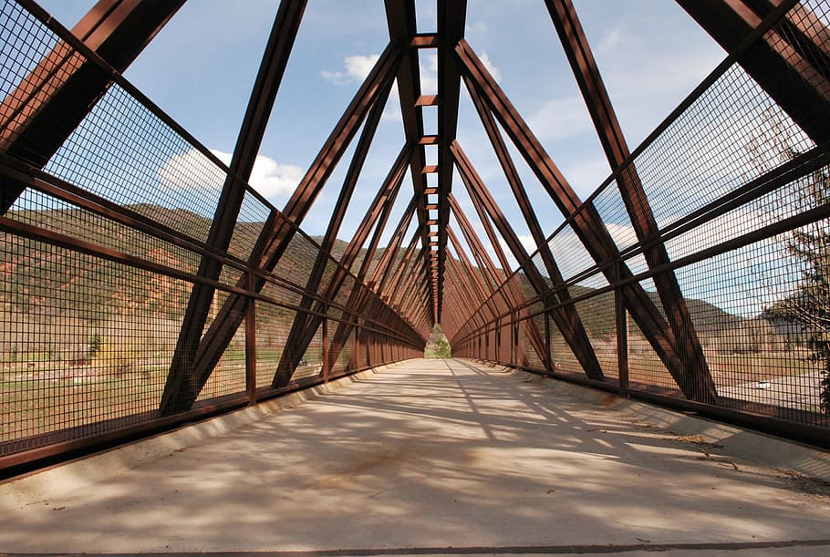 Bridge, Walking, Path, People, architecture, travel, river HD wallpaper