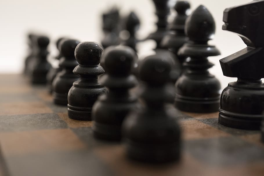 Chess, Game, Board, Strategy, black, competition, planning, HD wallpaper