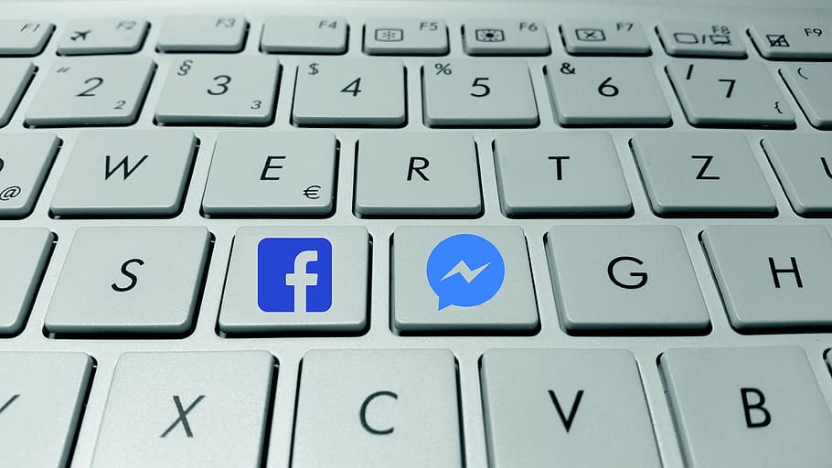 alphabets, buttons, computer, data, electronics, facebook, facebook messenger HD wallpaper
