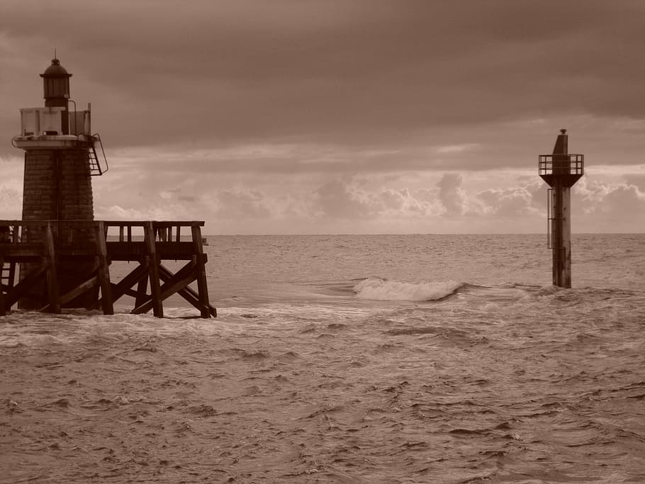 pass, sea, sepia, water, sky, built structure, architecture HD wallpaper