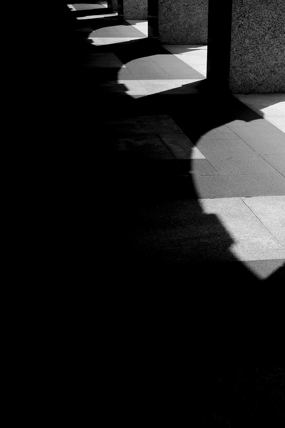 untitled, sunlight, architecture, building, tile, pillar, shadow HD wallpaper