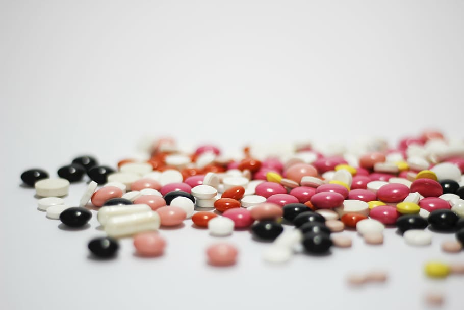 assorted-color medication pill lot, medications, cure, tablets, HD wallpaper