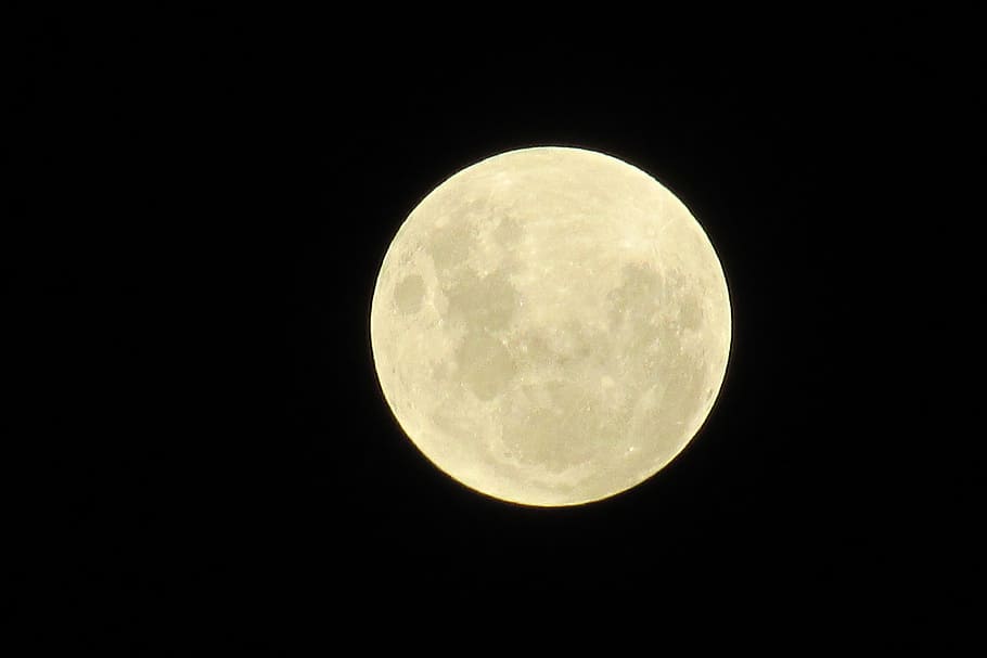 Night, Full Moon, astronomy, beauty in nature, moon surface HD wallpaper