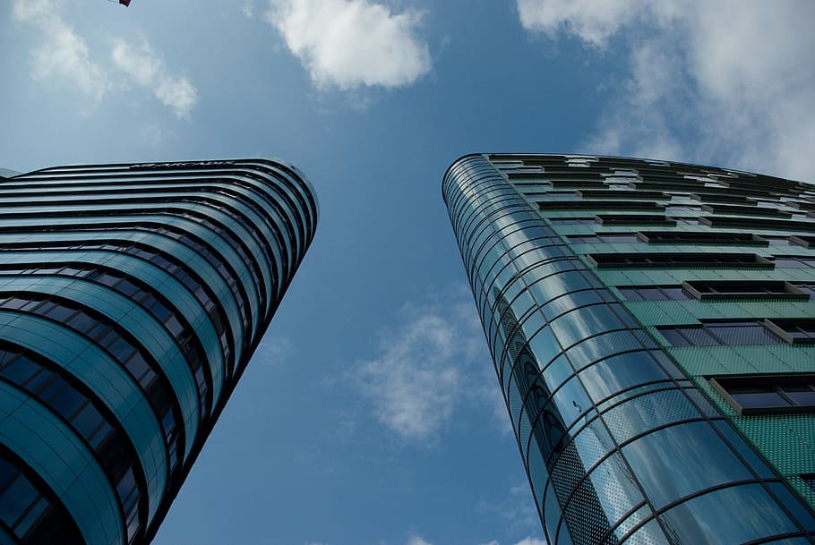 low angle photo of skyscraper during daytime, building, high HD wallpaper