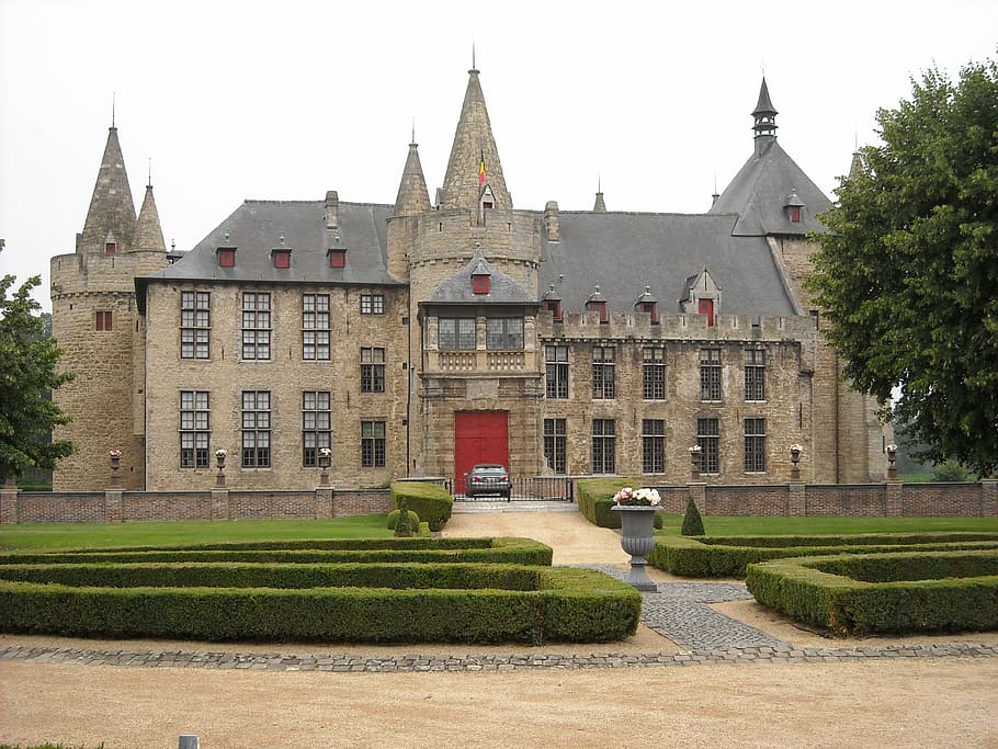 belgium, laarne, castle, medieval, fortress, historic building HD wallpaper