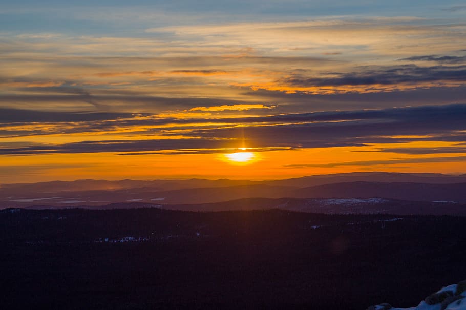 sun, nature, horizon, sunset, light, sky, cloud - sky, scenics - nature HD wallpaper