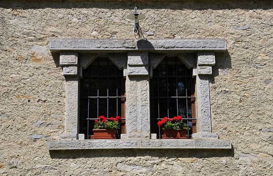 window, mullioned, stone, italy, palazzo, monument, architecture, HD wallpaper