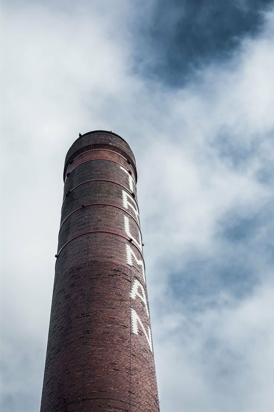 brown Truman concrete tower, blue, sky, lighthouse, chimney HD wallpaper