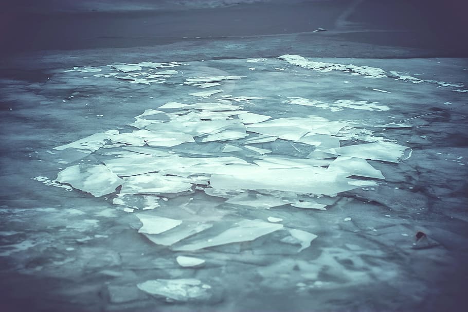 River, Ice, Nature, Winter, Frozen, water, frost, cold, white HD wallpaper