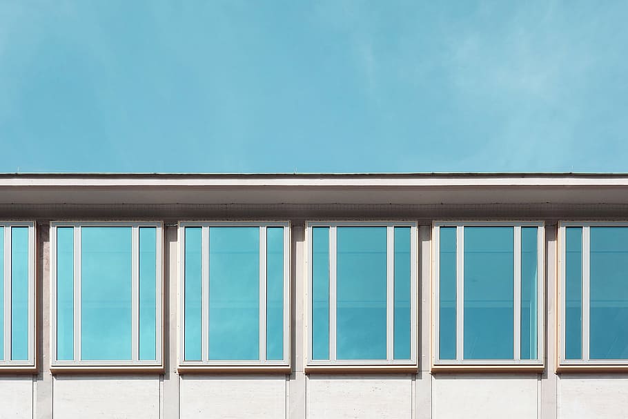 untitled, architecture, building, infrastructure, blue, window HD wallpaper