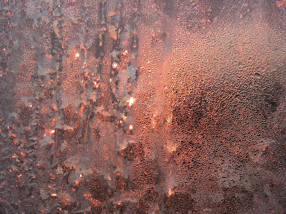photo of brown artwork, ice, hardest, structure, glass, ice pattern HD wallpaper