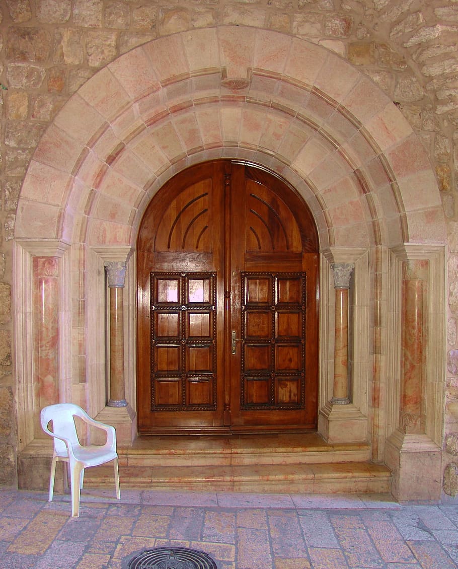 door, entrance, jerusalem, israel, architecture, front, construction
