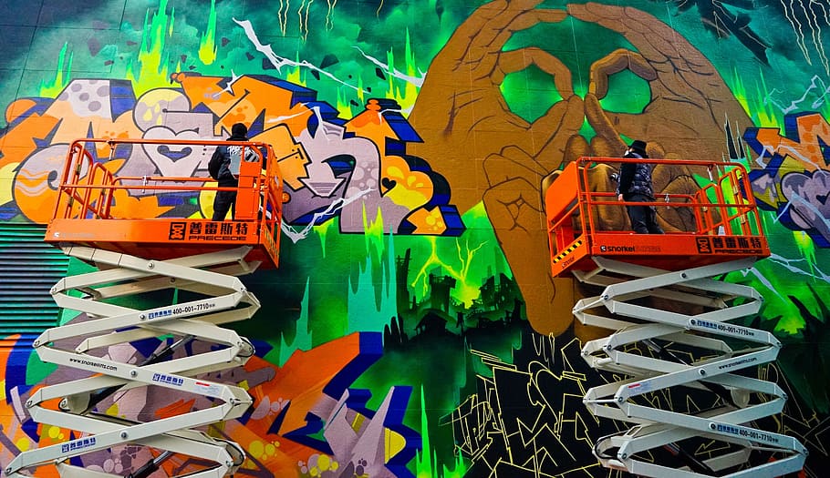 graffiti, wall, hand-painted, multi colored, creativity, no people HD wallpaper