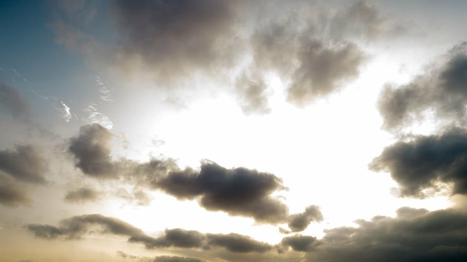 sky, clouds, panorama, cloud - sky, cloudscape, nature, overcast HD wallpaper
