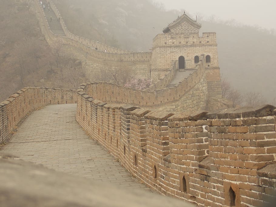 chinese wall, china, history, architecture, built structure, HD wallpaper