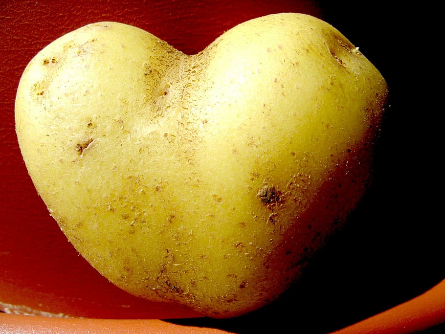 Potato, Heart, Vegetables, fruit, food and drink, healthy eating HD wallpaper
