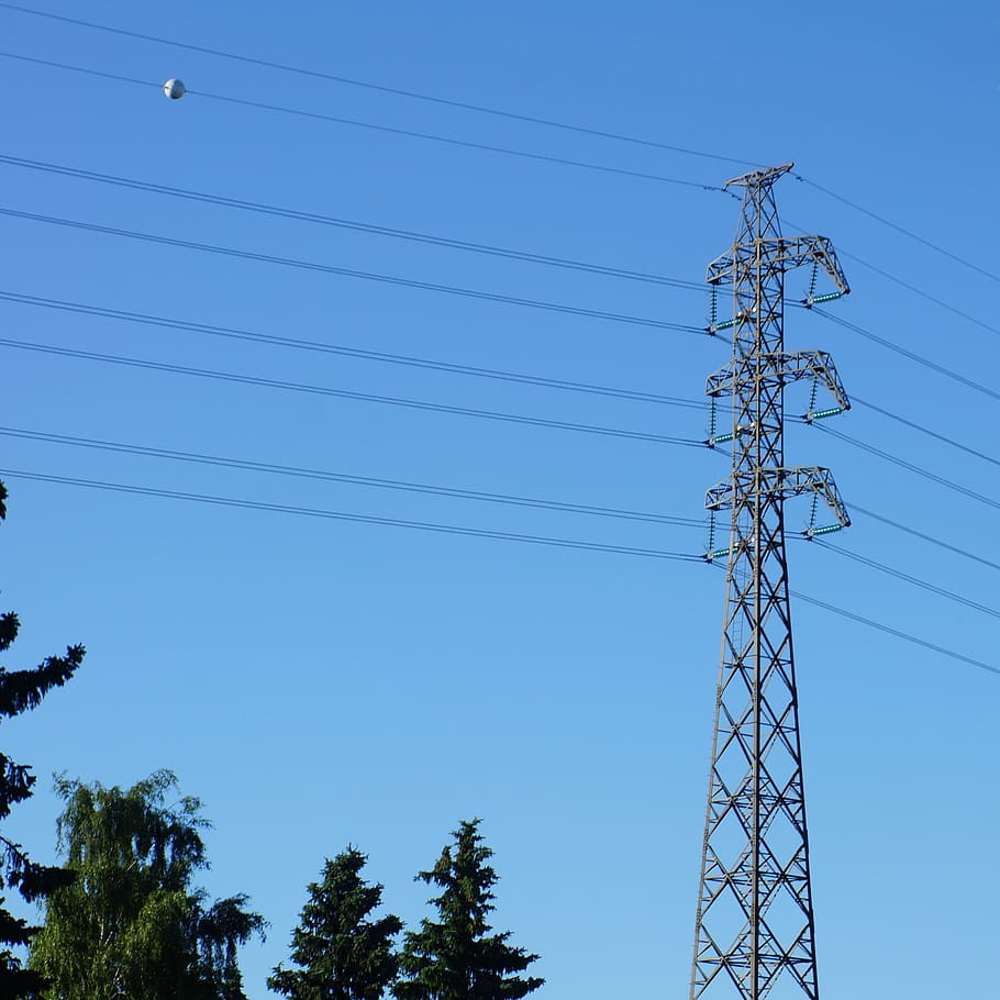 Power Line, Electricity Pylon, electricity supply, overhead lines