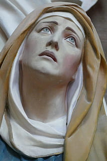 closeup photo of Mother Mary statue, madonna, image, maria HD wallpaper