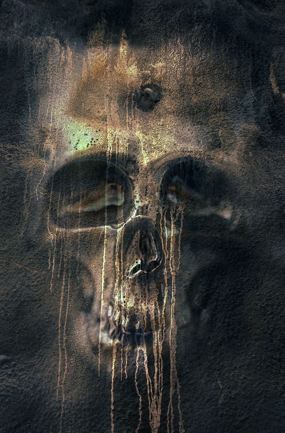 brown and white skull illustration, fantasy, skull and crossbones, HD wallpaper