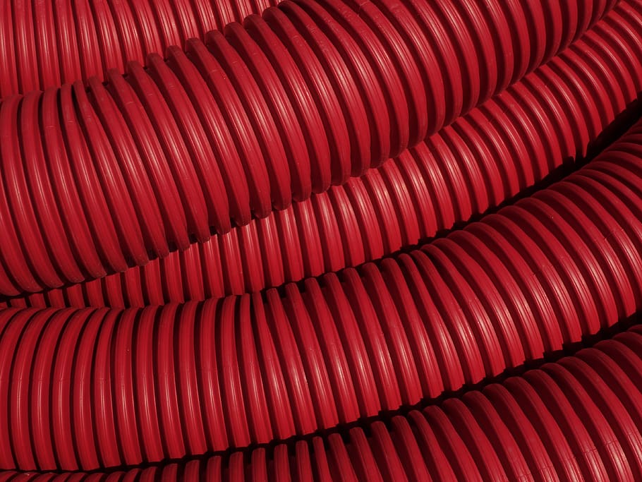 tube, plastic, red, rip, protective sheath, pattern, background HD wallpaper