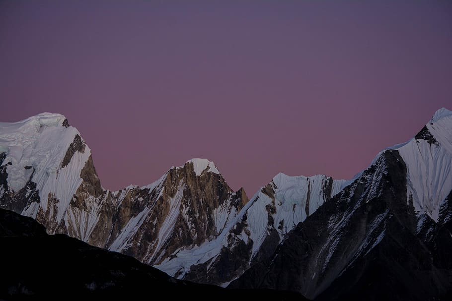 person showing mountain, nature, mountain Peak, snow, landscape HD wallpaper