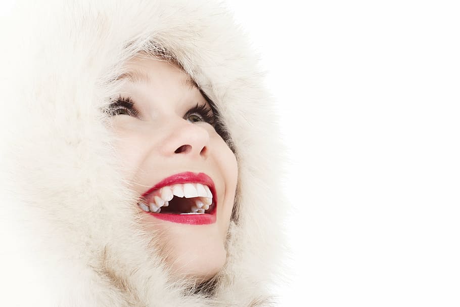 photo of woman, fun, cold, elegance, face, fashion, female HD wallpaper