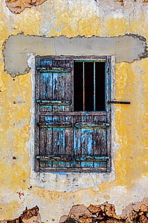 Window, Wooden, Old, Aged, Weathered, rusty, wall, damaged HD wallpaper