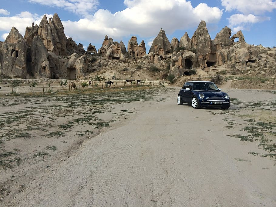 Cappadocia, mini, see, car, transportation, travel, day, 4x4 HD wallpaper
