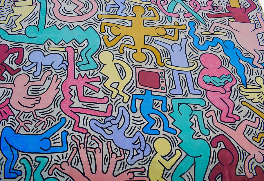 HD wallpaper Keith Haring Murals Art Graffiti wall color artist  drawing  Wallpaper Flare