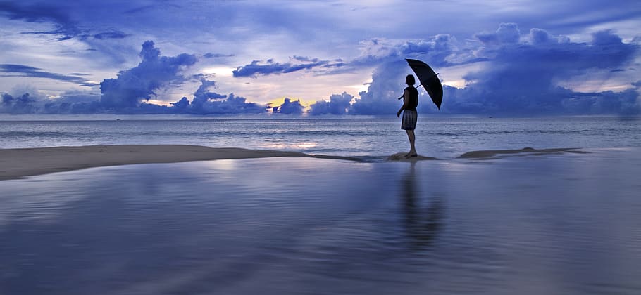 thailand, sea, water, sky, journey, holiday, ocean, beach, blue, HD wallpaper