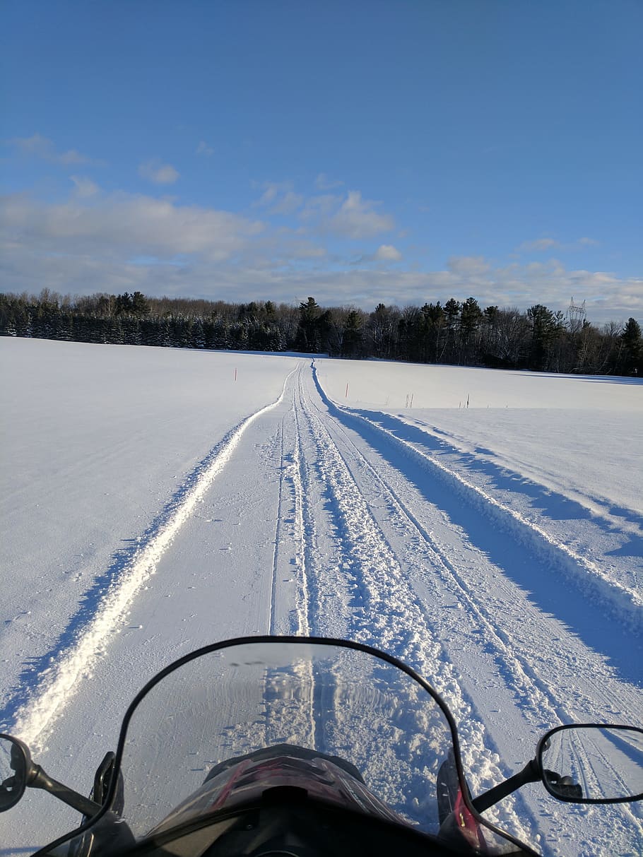 Snowmobiling, Snowmobile, sledding, cold temperature, winter HD wallpaper