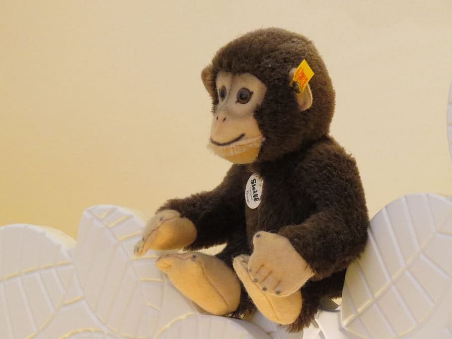 Monkey, Steiff, Animals, äffchen, steiff animals, steiff tierchen HD wallpaper