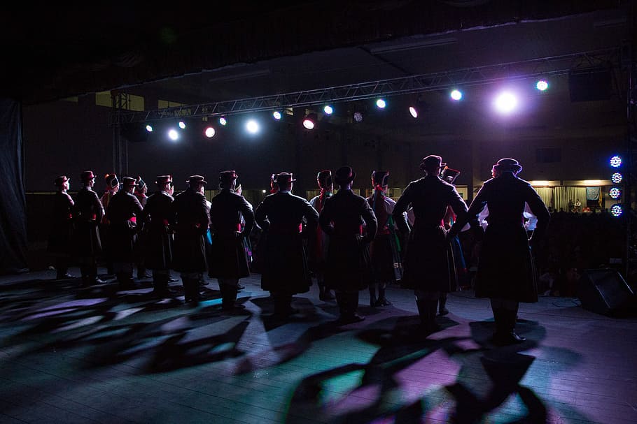 Stage, Dance, Dancers, Lighting, show, people, large group of people HD wallpaper