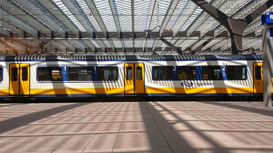 train, movement, transportation, railway, travel, perspective HD wallpaper