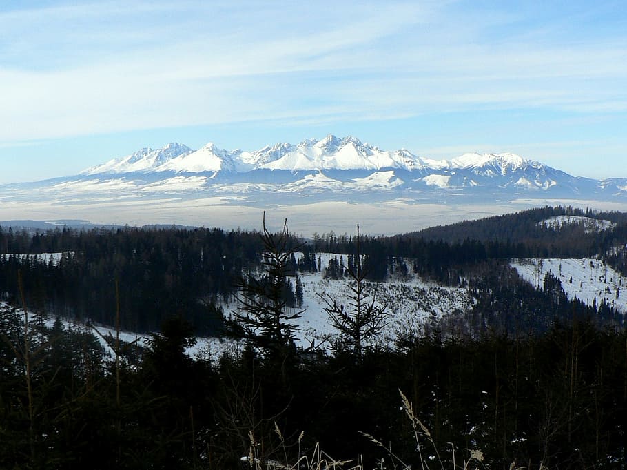 Slovakia, Vysoké Tatry, Winter, Snow, country, mountains, levoca mountains, HD wallpaper