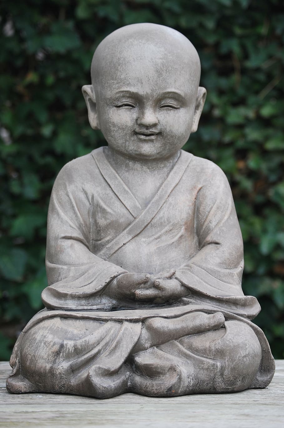 monk in lotus position statuette, image, buddha, meditation, faith, HD wallpaper