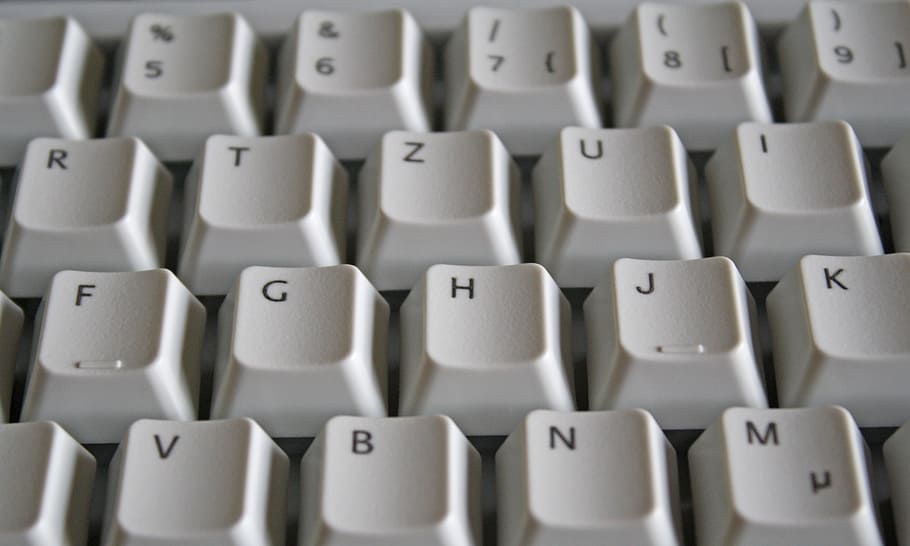 shallow focus photo of keyboard keys, letters, computer, word HD wallpaper