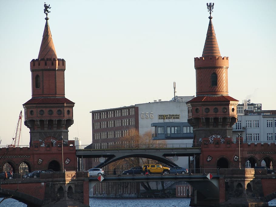 Berlin, Oberbaumbrücke, Bridge, structures, architecture, bridge - man made structure HD wallpaper