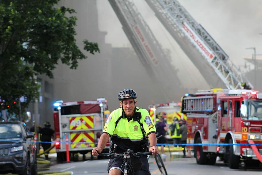 Fire, Building, Hose, Emergency, City, architecture, alarm HD wallpaper