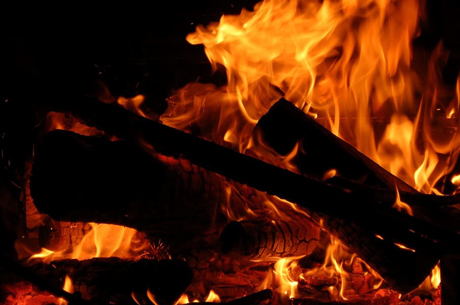 Fire, Bonfire, Flames, Campfire, Lena, fire - Natural Phenomenon HD wallpaper