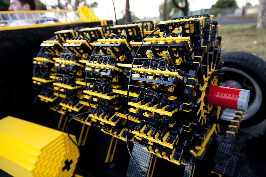 Lego, Car, Air, lego car, powered by air, brick, toy, child, HD wallpaper