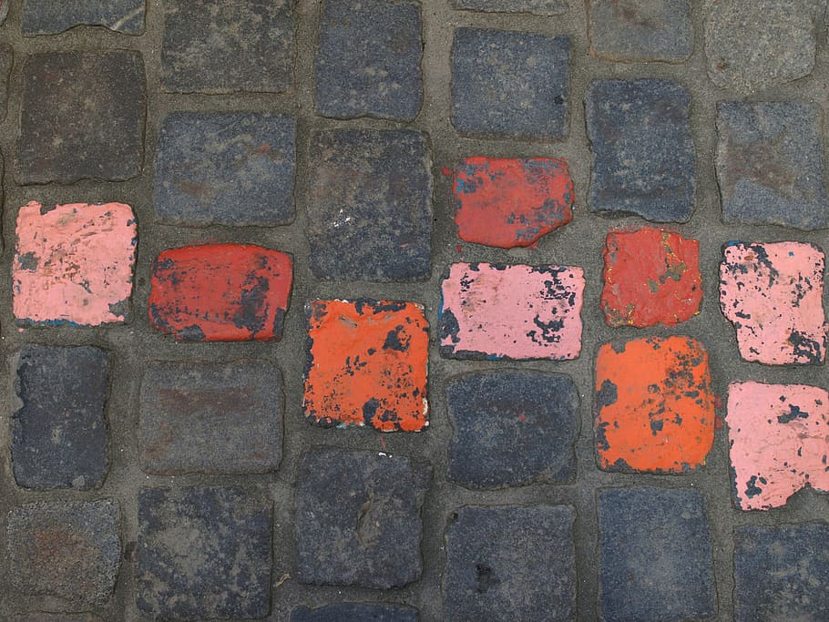 Paving Stones, Ground, Road, cobblestones, background, pattern, HD wallpaper