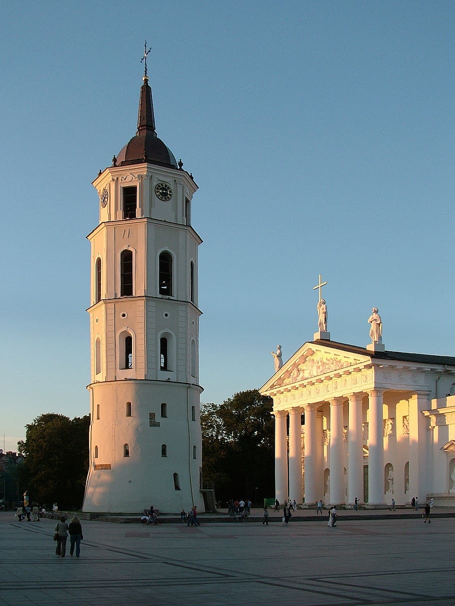 lithuania, vilnius, cathedral, city, historically, architecture HD wallpaper
