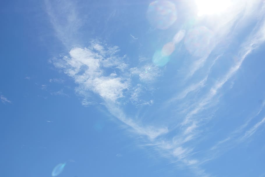 cloud, sky, nature, summer, bright, sunlight, cloud - sky, blue HD wallpaper